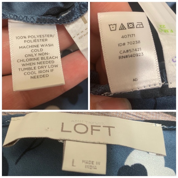 LOFT Ann Taylor Blue Vine Halter Midi Dress - Picture 7 of 8